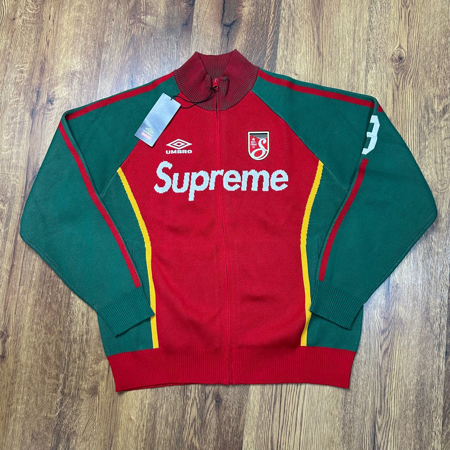 Supreme Umbro Zip Up Sweater Red