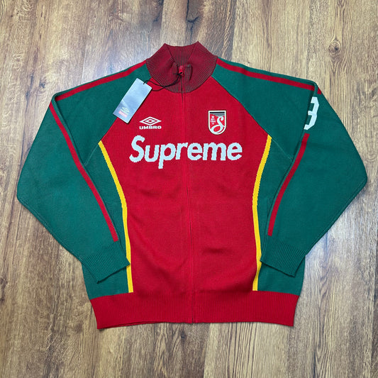 Supreme Umbro Zip Up Sweater Red