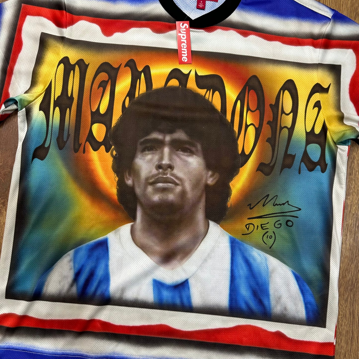 Supreme Maradona Soccer Jersey Multicolor