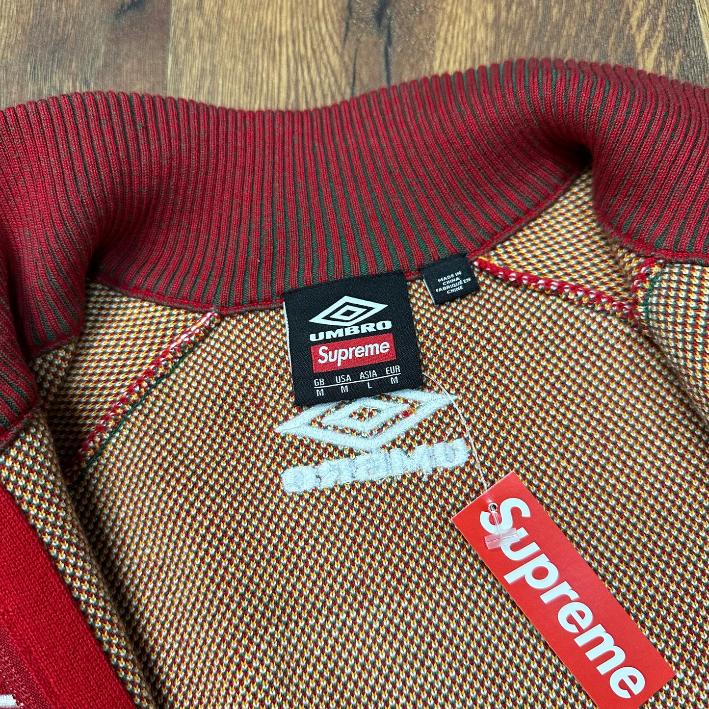 Supreme Umbro Zip Up Sweater Red
