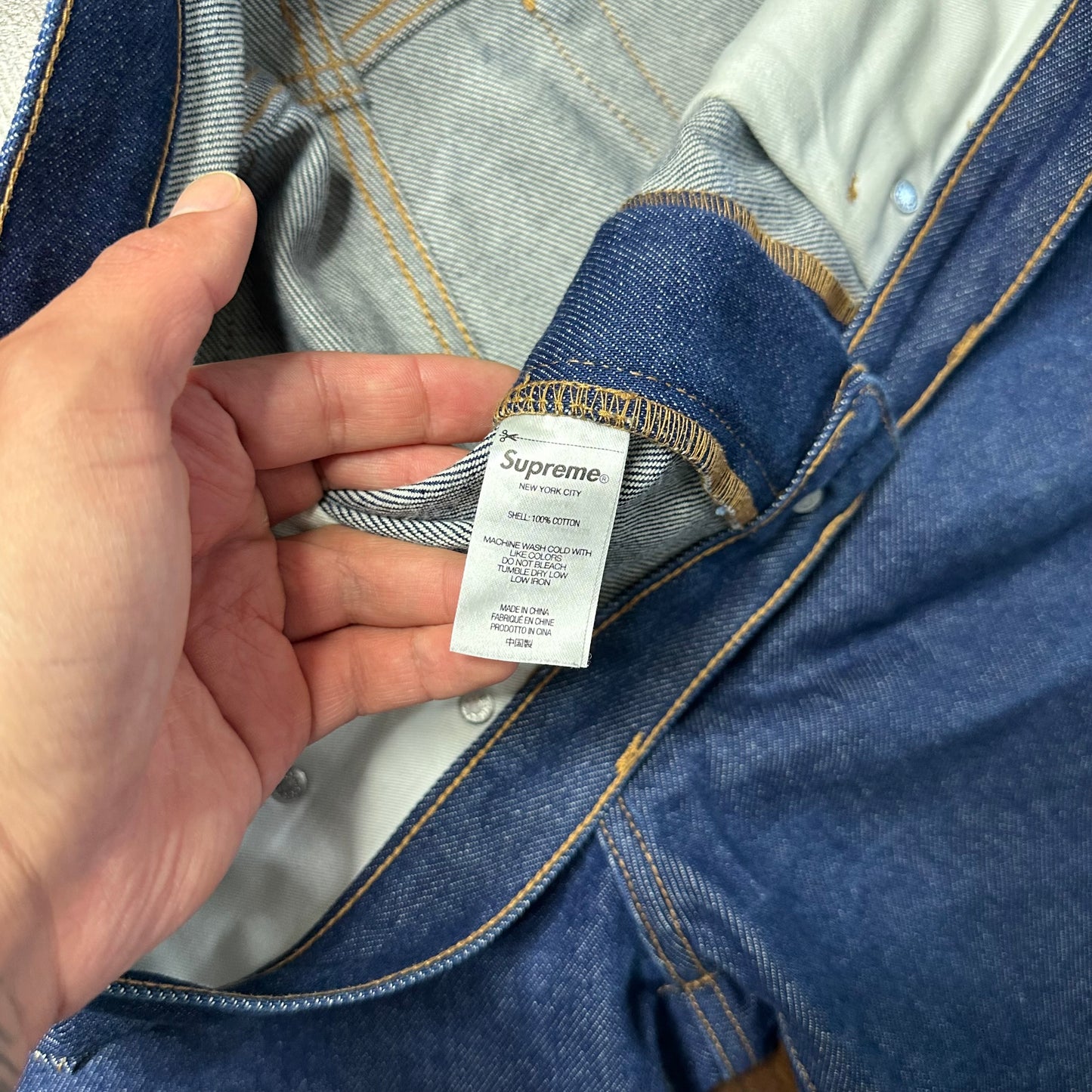 Supreme Baggy Jean (FW22) Rigid Indigo