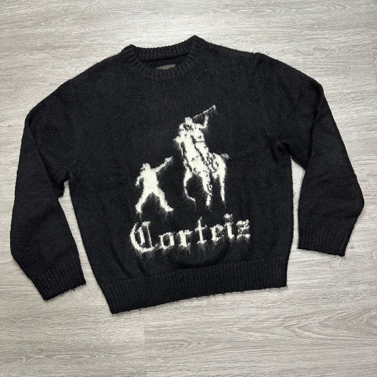 Corteiz Jackin Knit Sweater Black